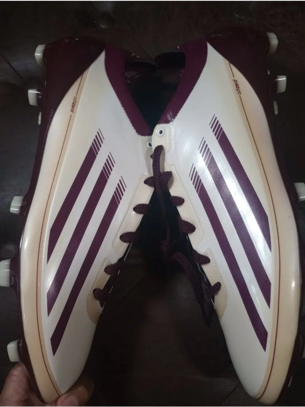 New Marrón/Purple Adidas Adizero 5-Star Soccer/Football Cleats Mens Size 15